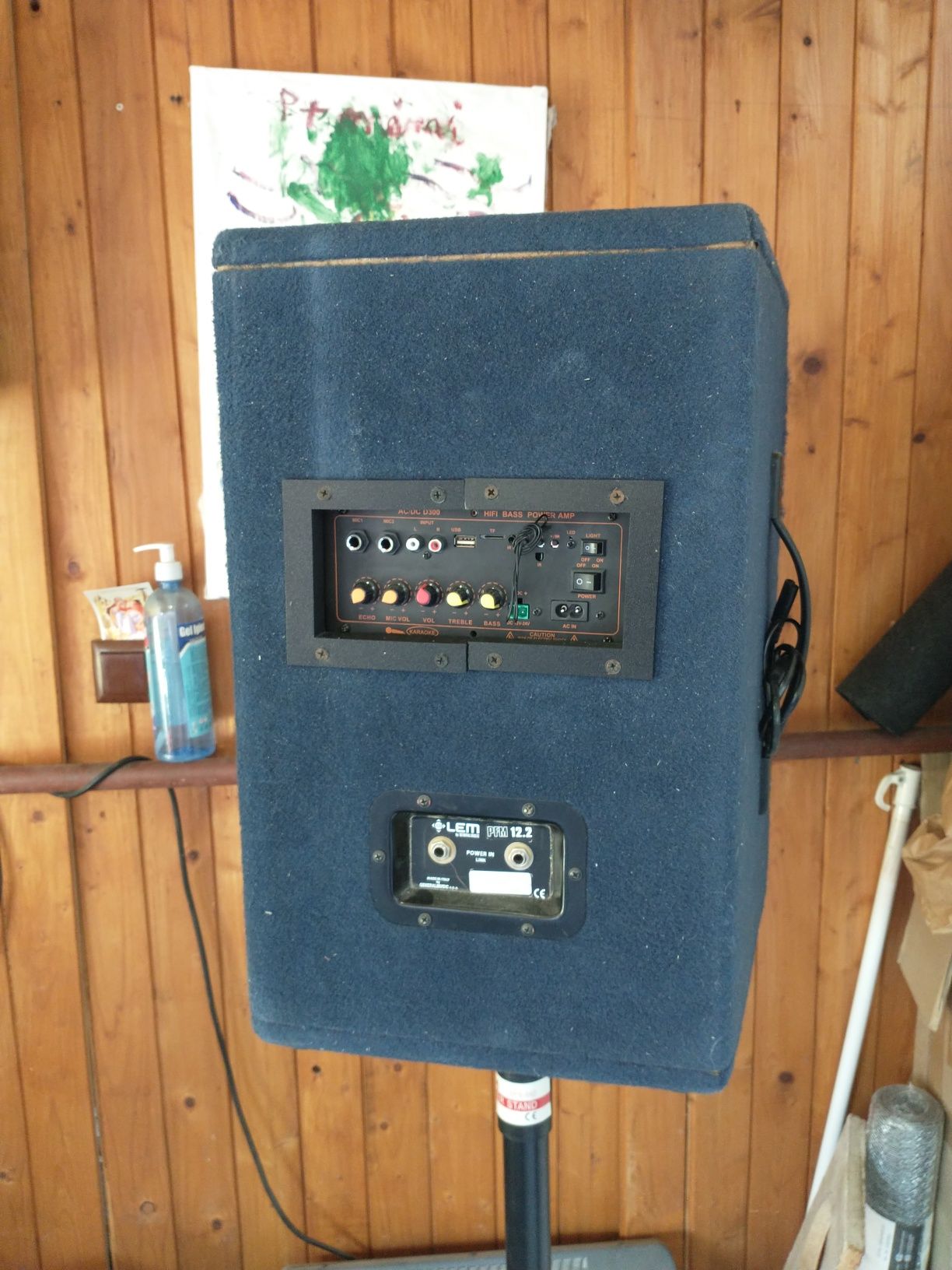 Boxe Activ cu amplificator, Bluetooth 300watt cu stativ inclus