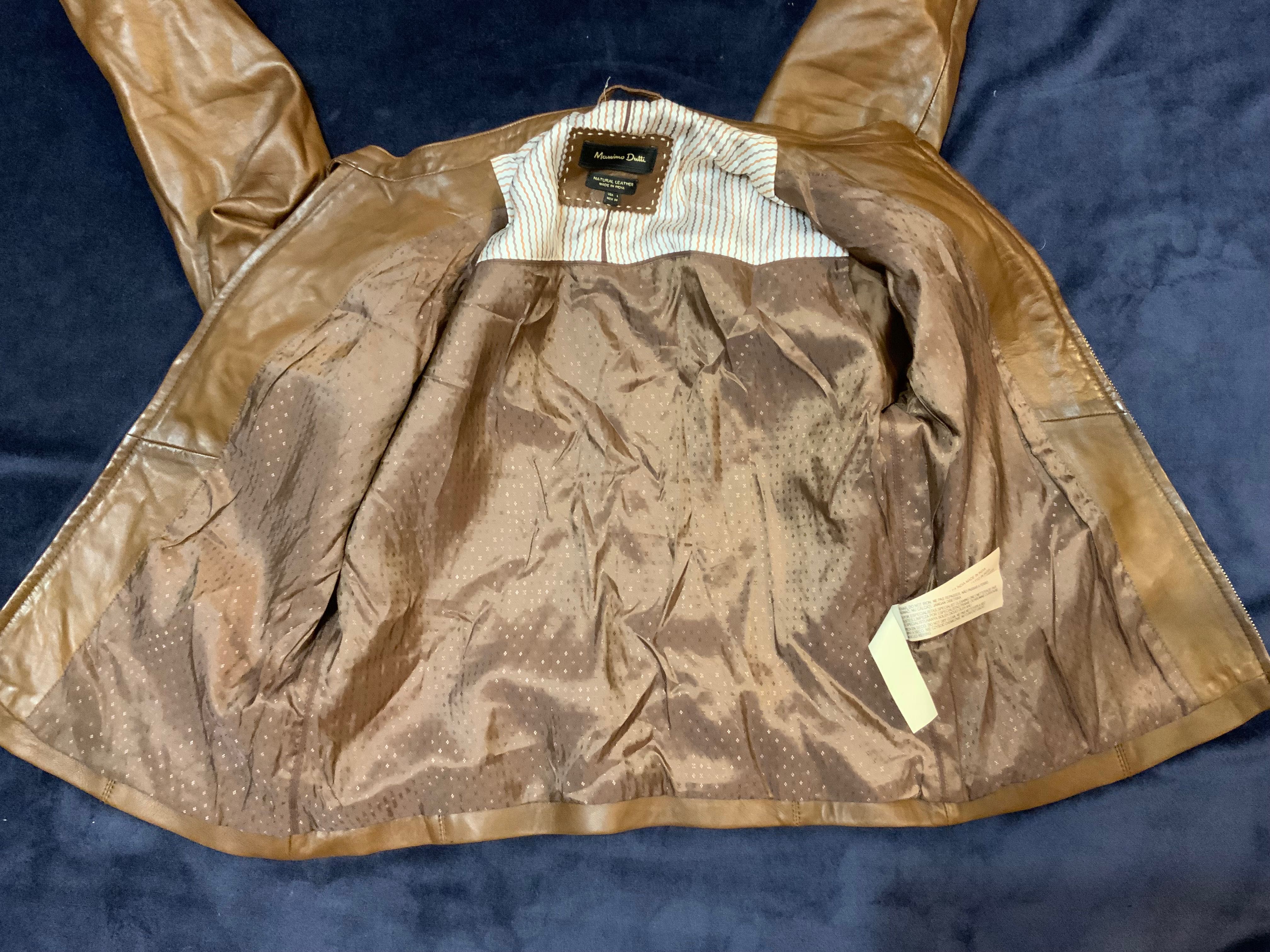 Massimo Dutti-оригинално кожено яке 42л