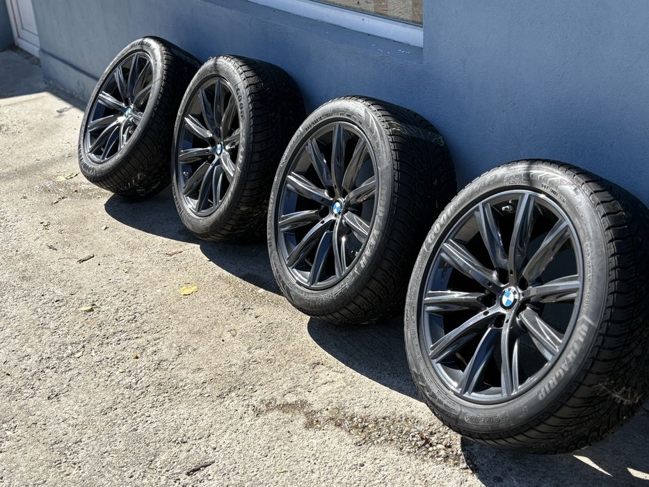 Jante BMW 684 G30 G31 245/45/18 cu cauciucuri de iarna
