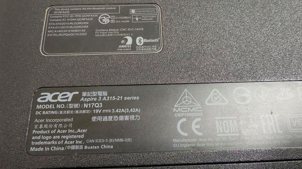 Лаптоп Acer с нов Windows 10 pro