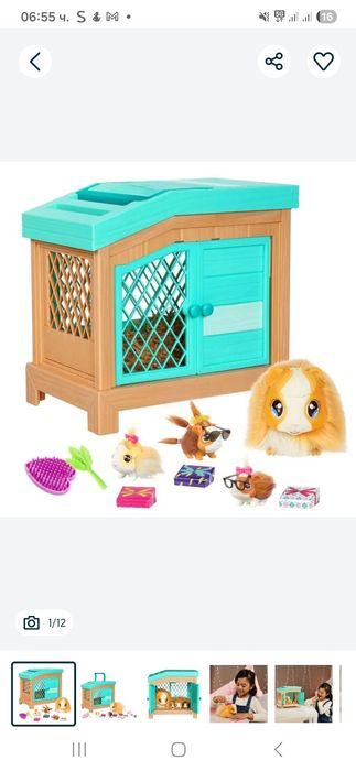 MOOSE Little Live Pets Морско свинче с 3 изненади Mama Surprise