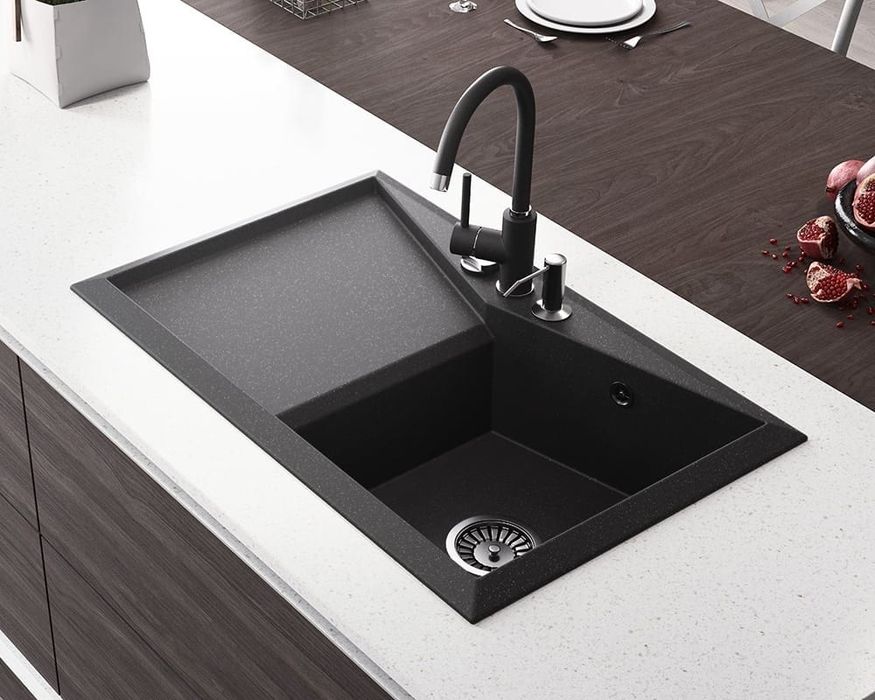 Мивка Lavello Diamond 1.0 л , гранит черен чисто нова