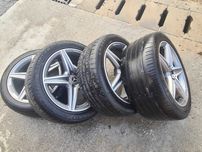 Set jante 2 latimi Mercedes Amg R18  complet cu anvelope de vara