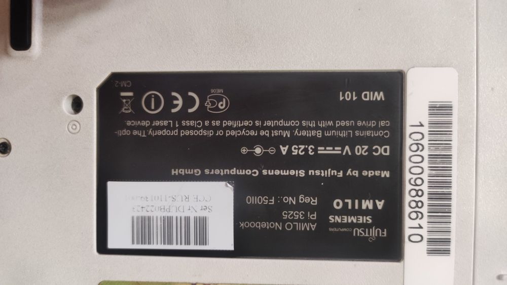 AMILO notebook Pi 3525