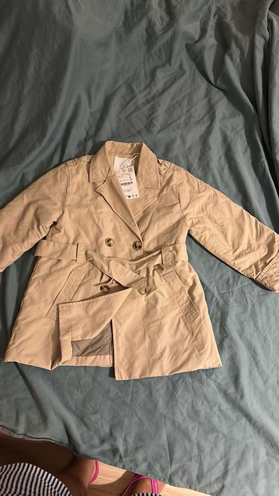 Детско ватирано шлиферче с колан  Zara 116см