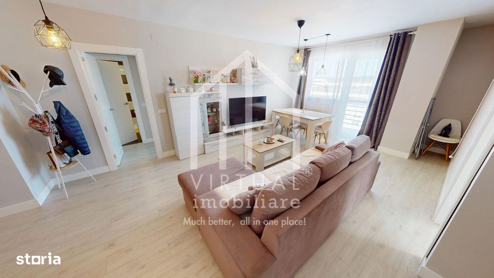 Apartament de vanzare in Sibiu, 77 mp, mobilat si utilat, cartier Alma