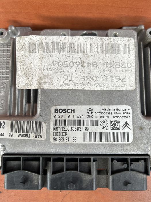 Calculator motor peugeot 307 motor 1.6 hdi 0281011634 EDC16C34