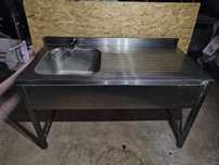 Chiuveta inox 1 cuva 140/70/85