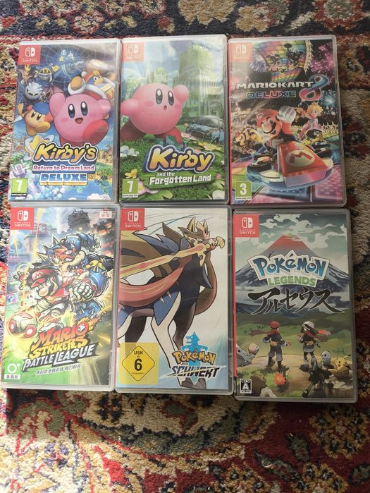 Nintendo Switch игра/игри Mario/Kirby/Pokemon