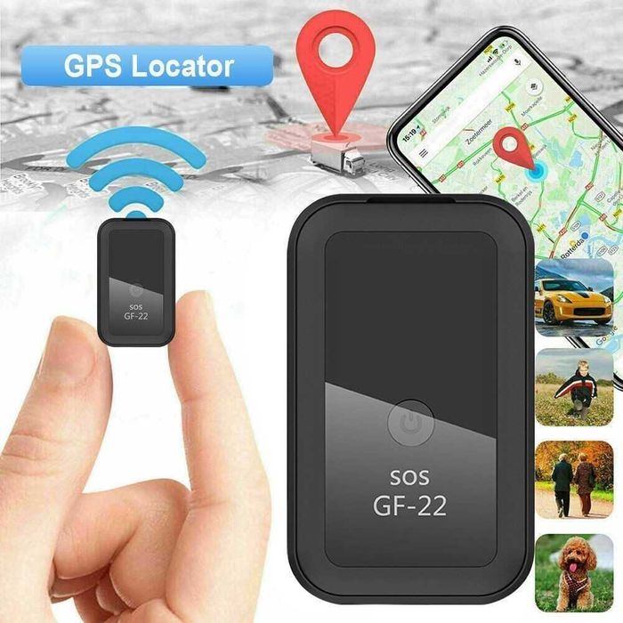 GPS тракер за проследяване GF-22, 500 mAh Li-Po, 42x26x15 mm