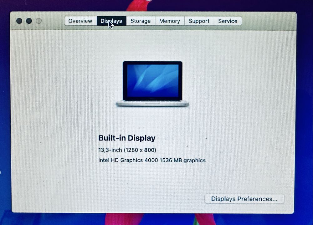 Лаптоп MacBook Pro Retina 13’3  2.5GHz i5 8GB RAM 1000GB HDD