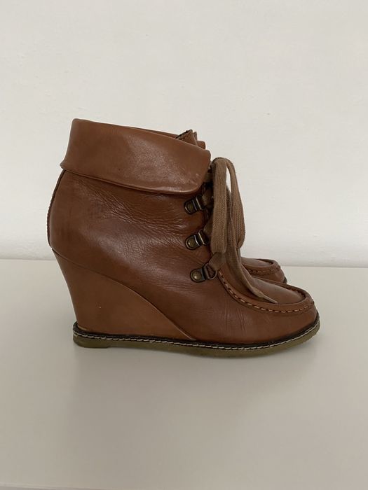 Botine din piele Antea