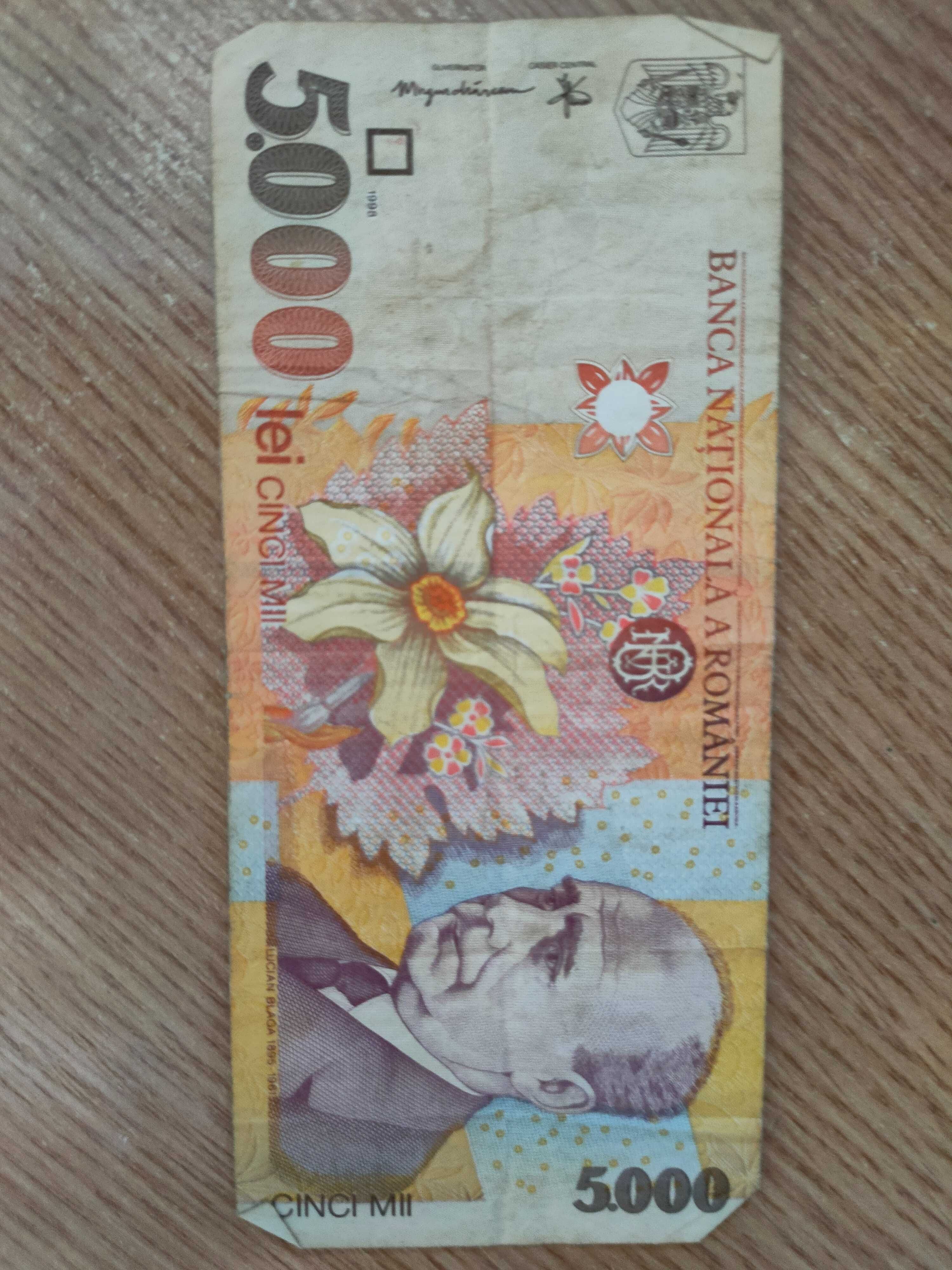 Bancnotă de 5000 lei din 1998