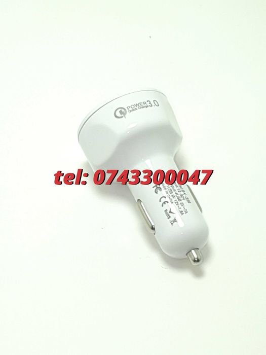 Incarcator Universal Masina Auto 4 Porturi Bricheta Usb Qc Fastcharge