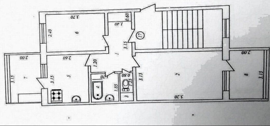 2х ком 1 этаж. 58м2. С огородом. Улучшенка