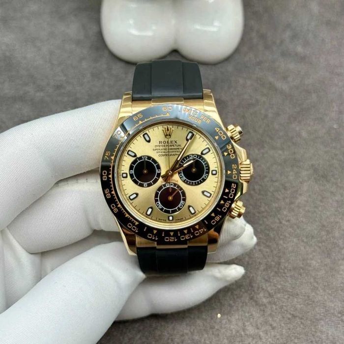 Rolex daytona гума/злато 4130