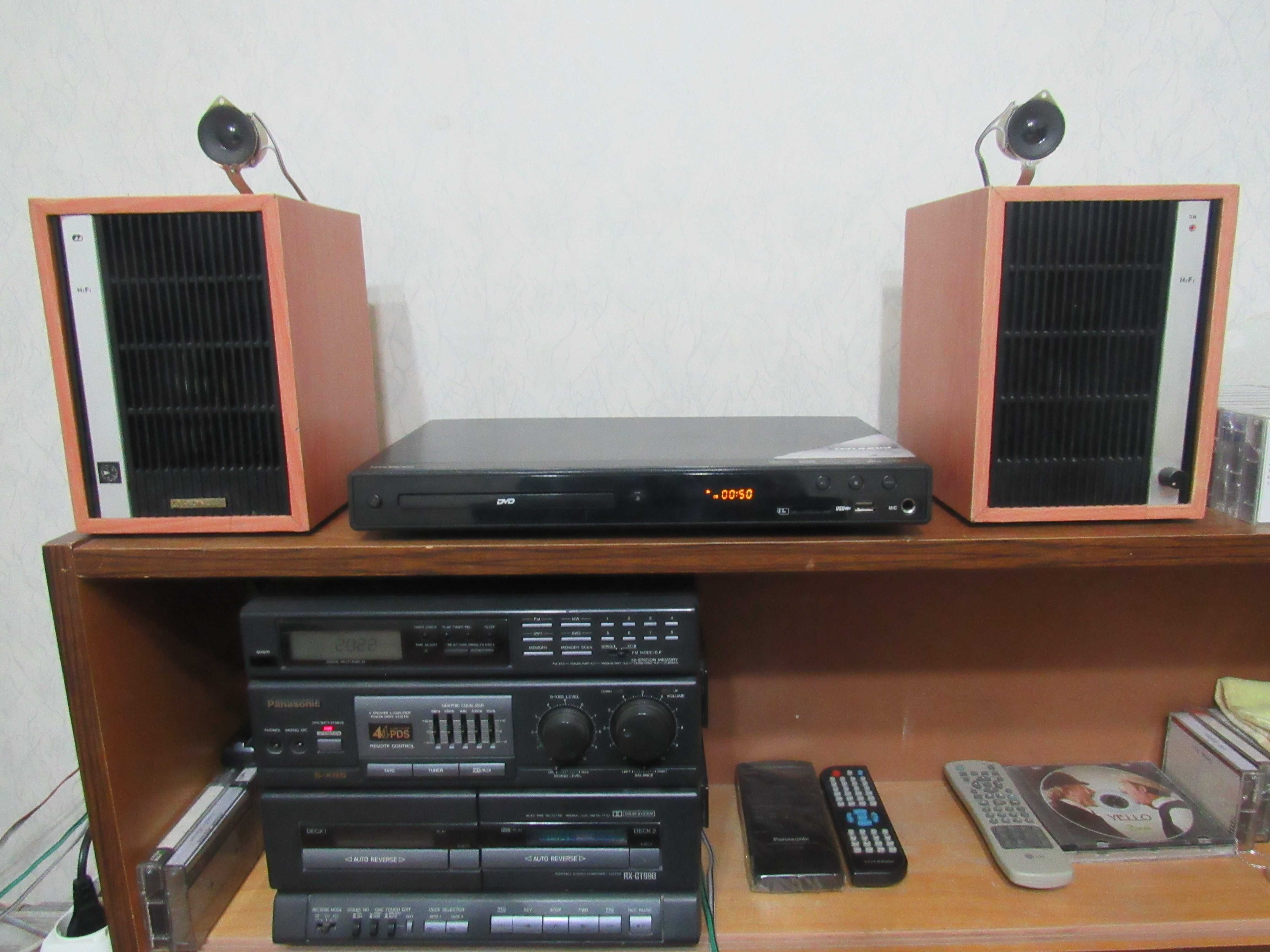 «Technics RS—AZ7» с колонками, кабель «Furutech», «Philips Metal C90»