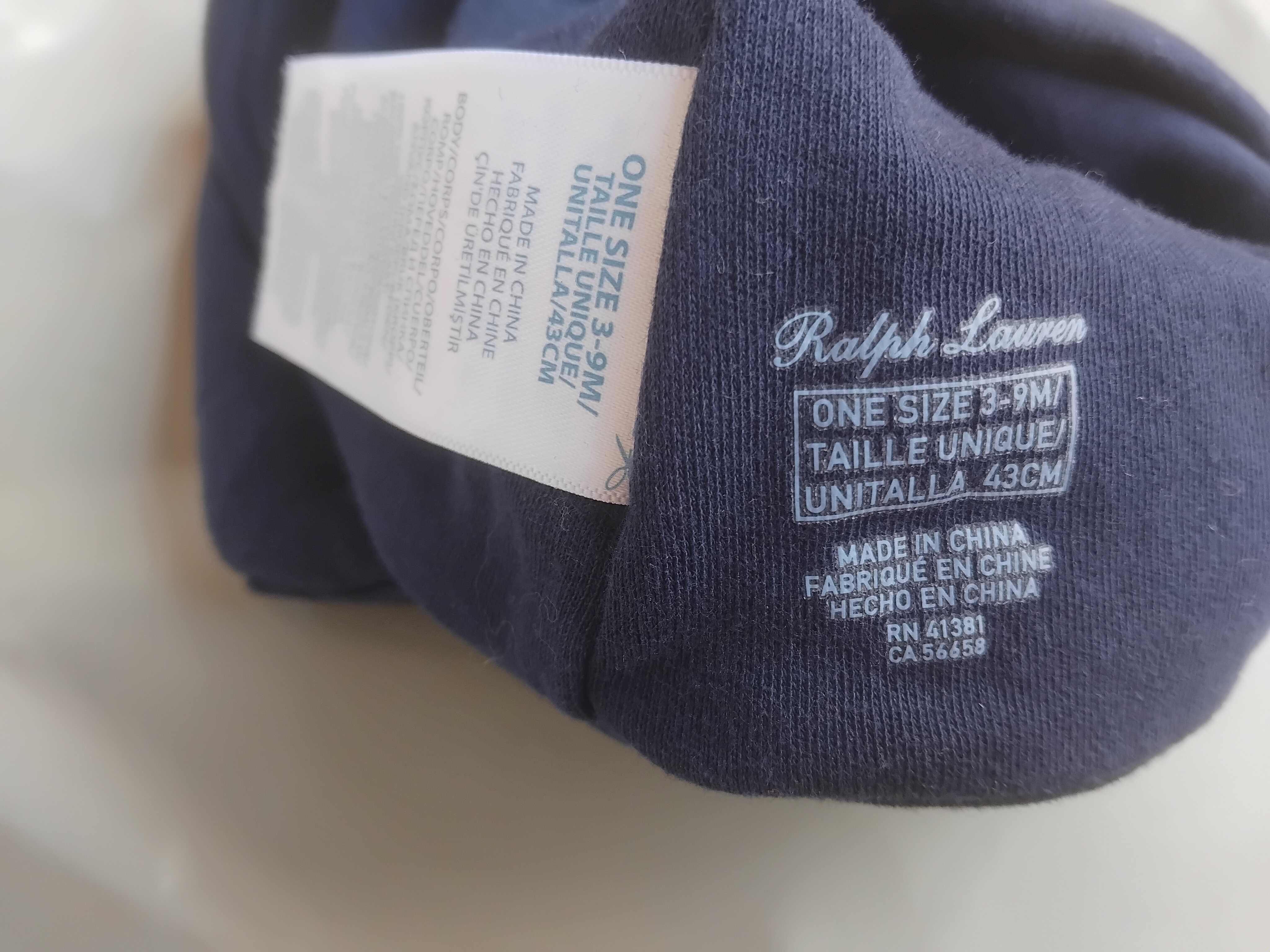 Ralph Lauren - НОВА оригинална бебешка / детска шапка 3-9 месеца