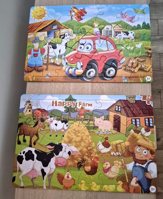 Puzzle +3 ani, 24 piese (2 bucăți)