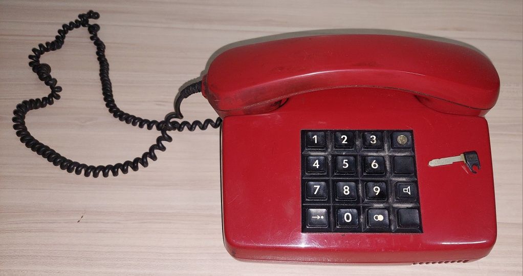 Ретро телефон червен 5 броя