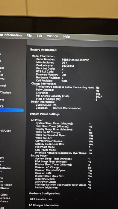Macbook pro 15 Core i7 16gb 2019