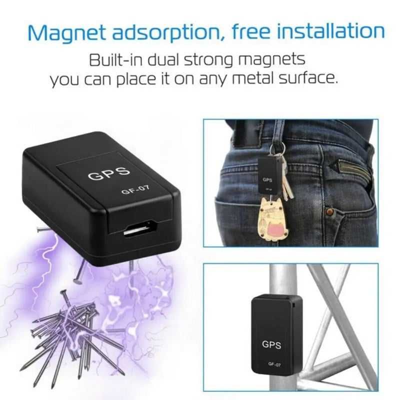 Mini GPS GF-07 magnetic, impermeabil, antifurt, dimensiune redusa