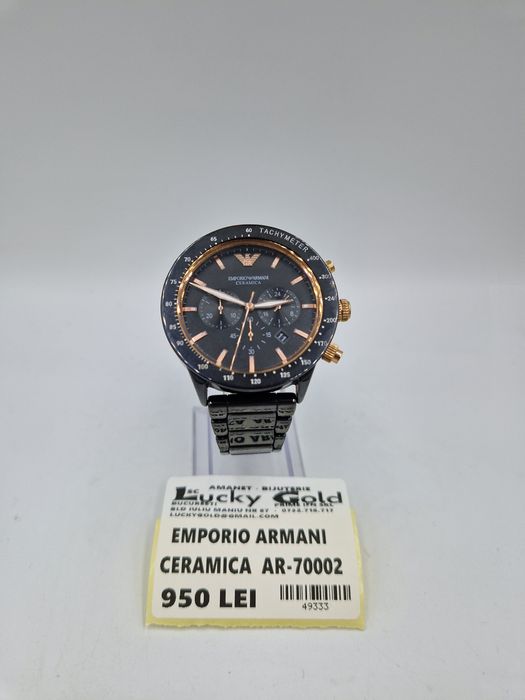 Ceas- Emporio Armani Ceramica Aar-70002 Garantie #49333