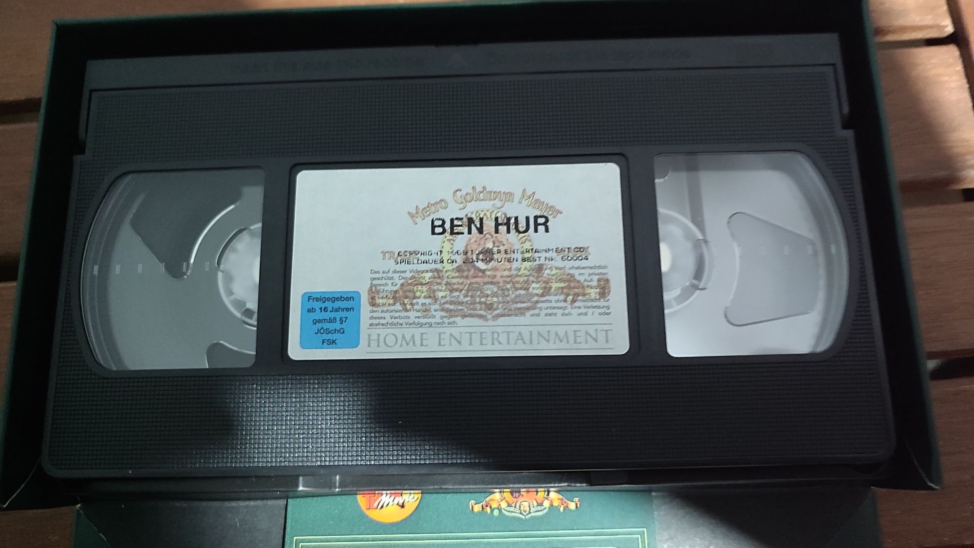 BEN HUR film pe casetă video VHS în limba germană.