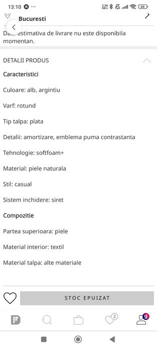 Vand pantofi sport puma