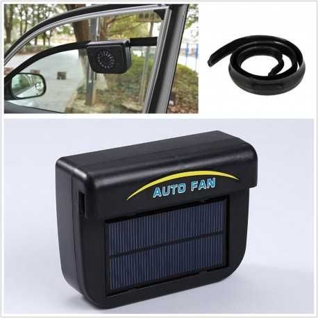 Ventilator cu panou Solar pentru Geam Automobil, cu cheder de Cauciuc