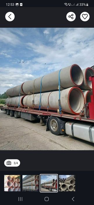 Tuburi din beton armat premo noi și recuperate