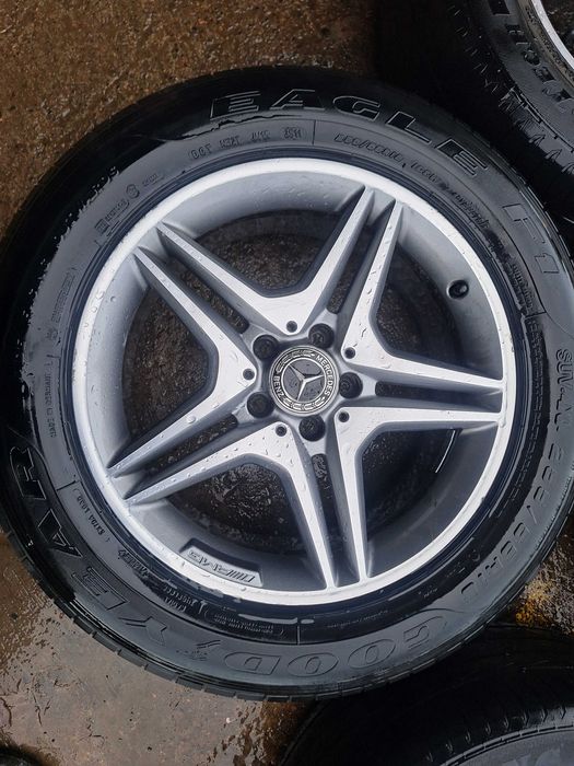 Set 4 jante Mercedes cu anvelope de vara 255/55R18