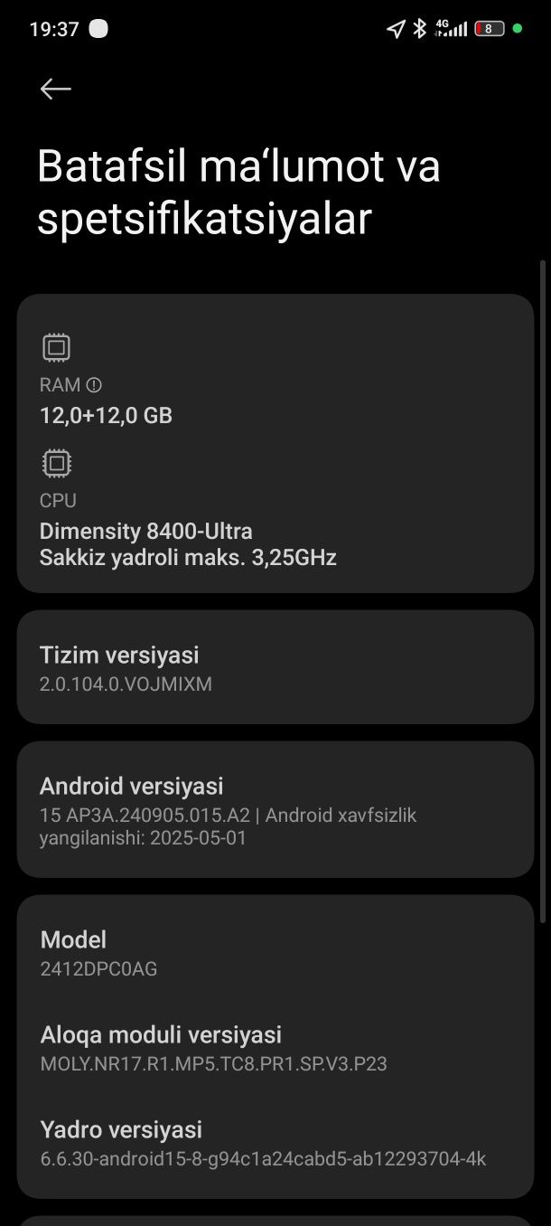 POCO X7 PRO 24 256