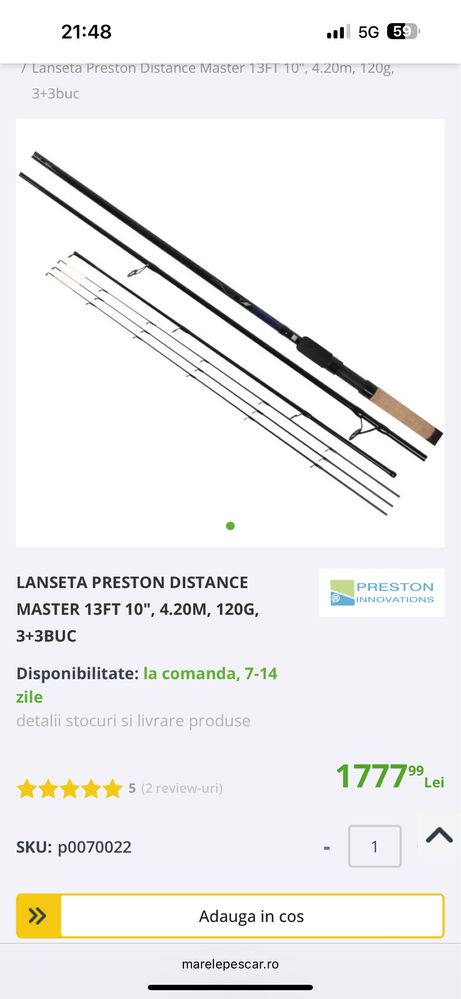vand lanseta feeder