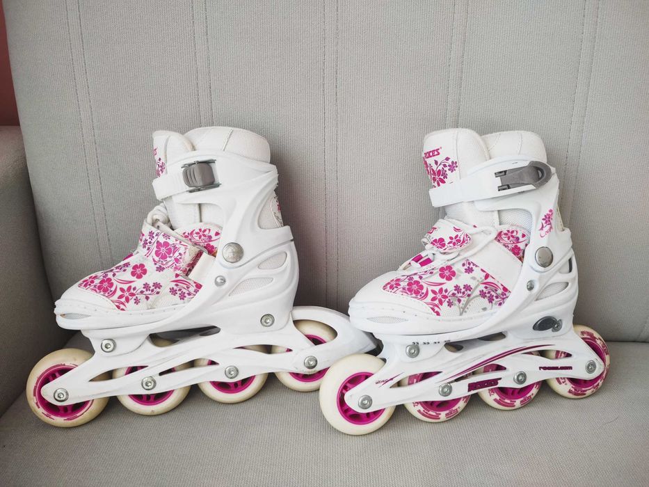 Детски Регулируеми ролери Roces Compy White (30-33) - Бял