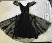 Rochie neagra din dantela, pentru ocazii speciale/baluri/nunti
