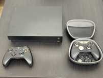 Vand Xbox One X 1 TB + Elite Controller + Controller + 7 jocuri