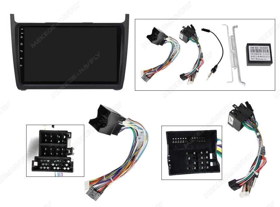 NAVIGATIE Android 14 VW Polo 6R 2008 2019 Waze YouTube CarPlay +CAMERA