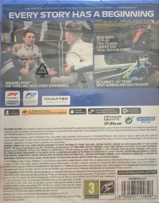 F1 PS 5 2021 nou
