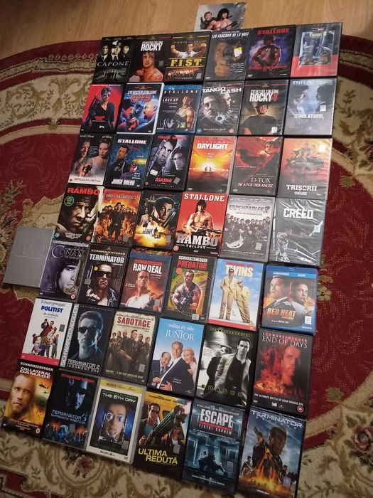 SYLVESTER STALLONE,Arnold SCHWARZENEGGER,Brad Pitt,filme colecție osca