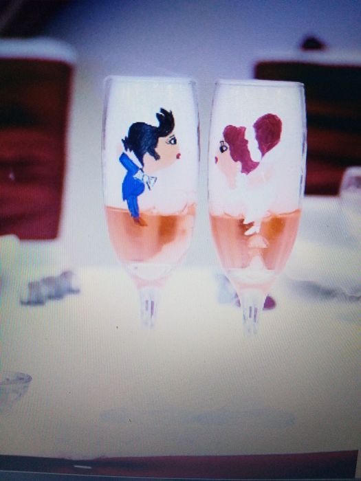 Accesorii pentru nunta: cos,pahare,umerase nasi