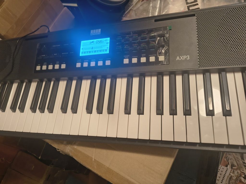 Axus 61-клавишно пиано, преносимо, чувствително на допир, леко и тънко