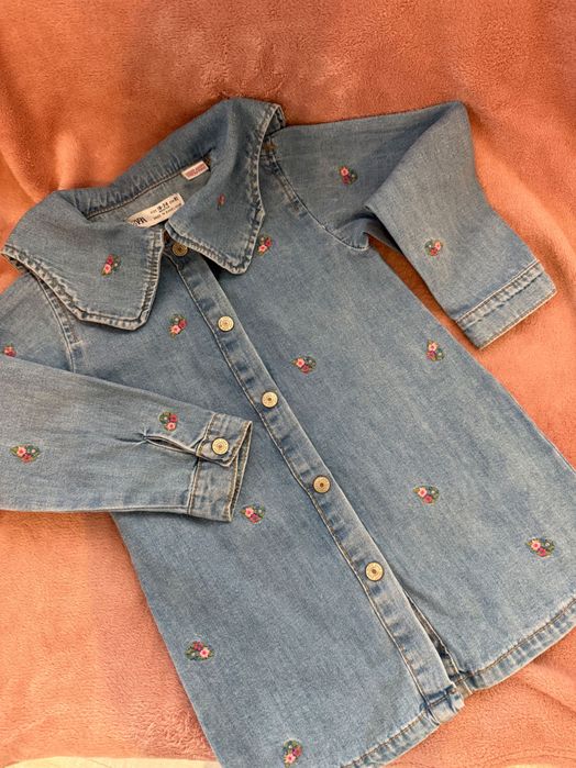 Детска дънкова рокля ZARA - 92 см