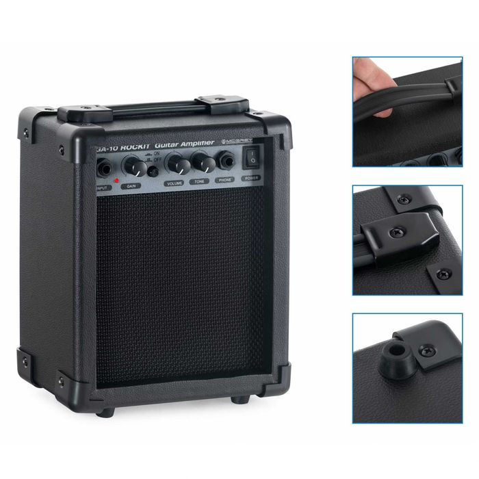 Set chitara electrica McGrey Rockit Guitar ST Alb