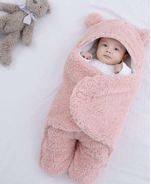 Patura paturica bebe roz 0-3luni