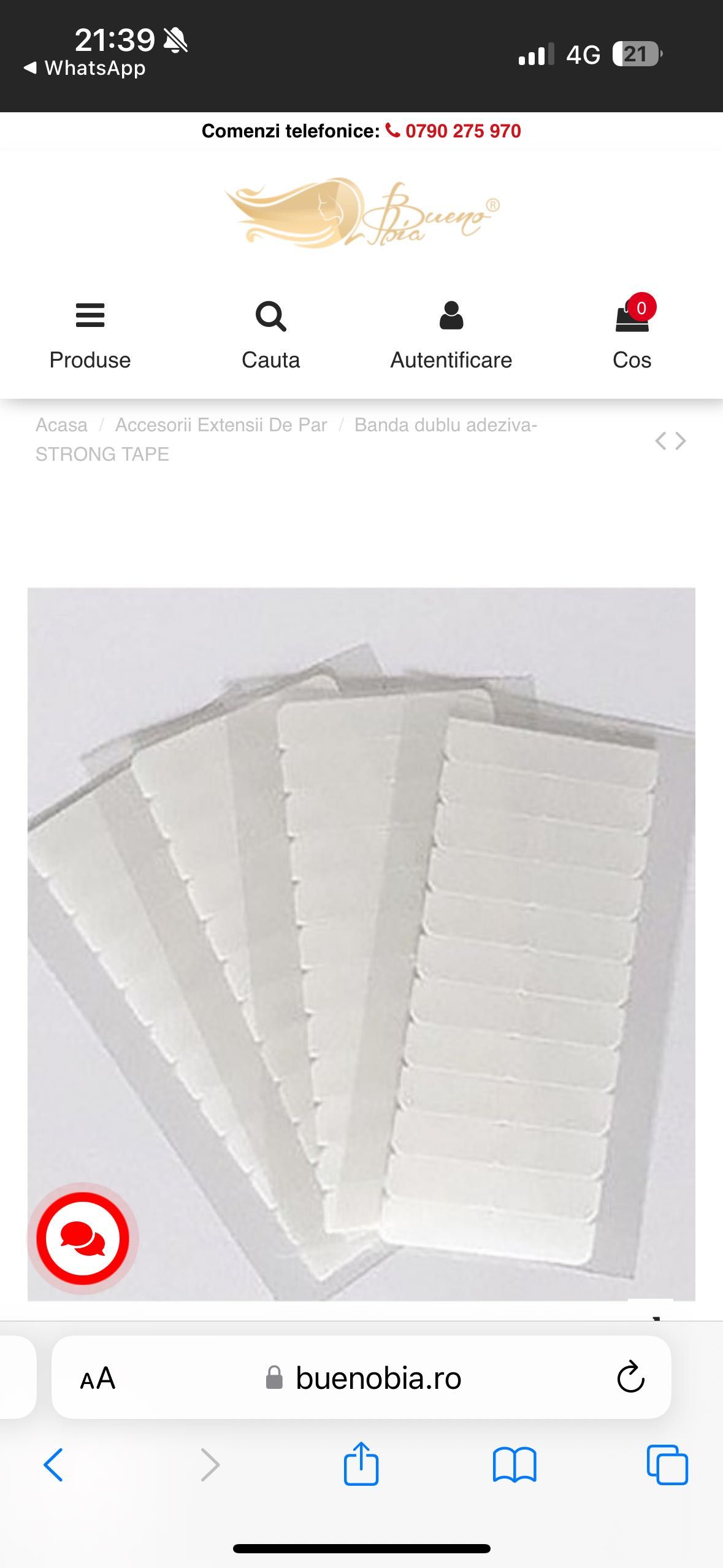Extensii păr natural blond perlat Tape in 50 cm - 2 seturi