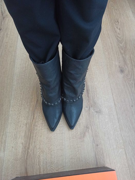 Botine Epica - piele fina - nu Anna Cori, Musette masura 39