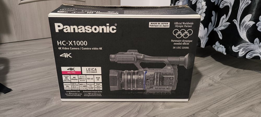 Cameră video Panasonic HC-X1000, 4k