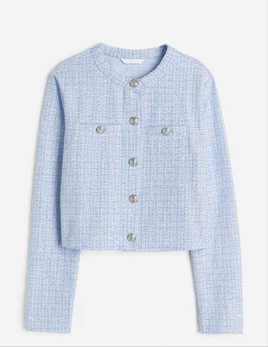 Дамска жилетка H&M светло син цвят