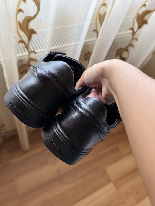 Adidasi din piele naturala Calvin Klein